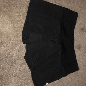 Black lululemon shorts size 2, 4 inch length